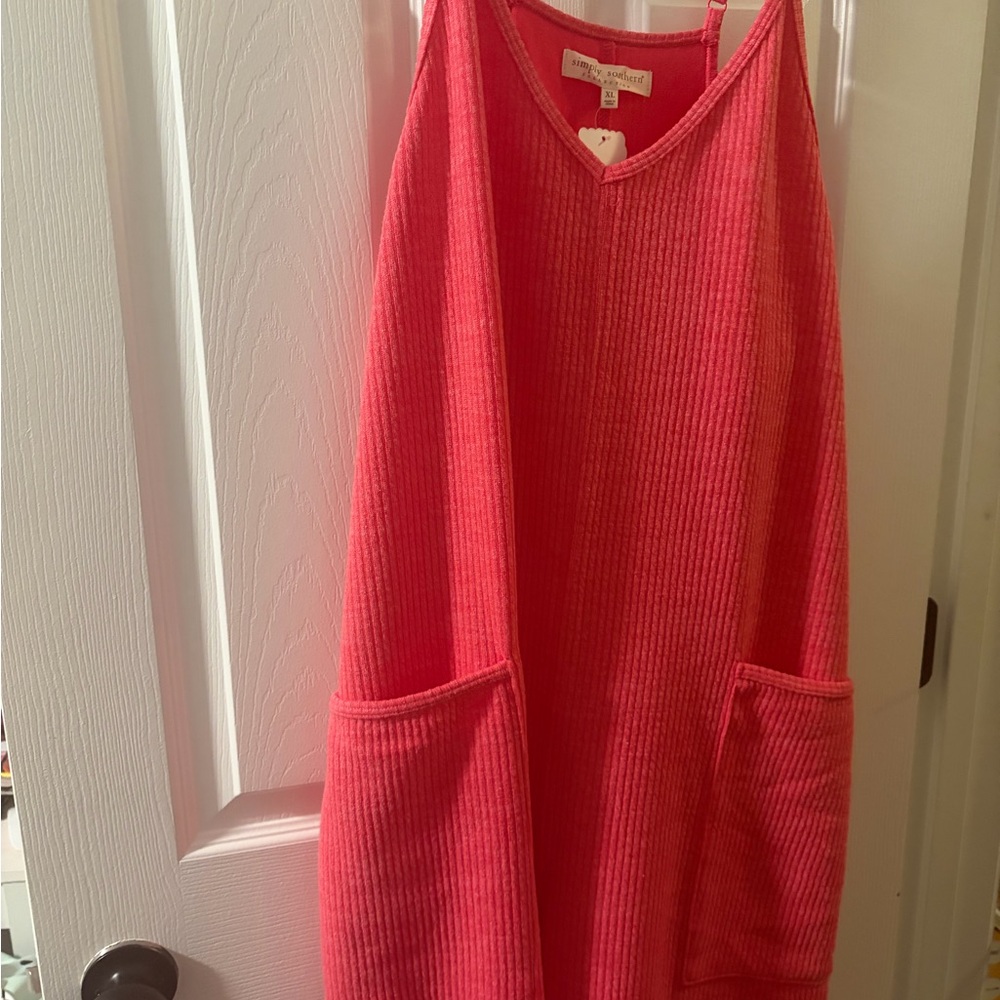 Simply Southern Coral Jumpsuit